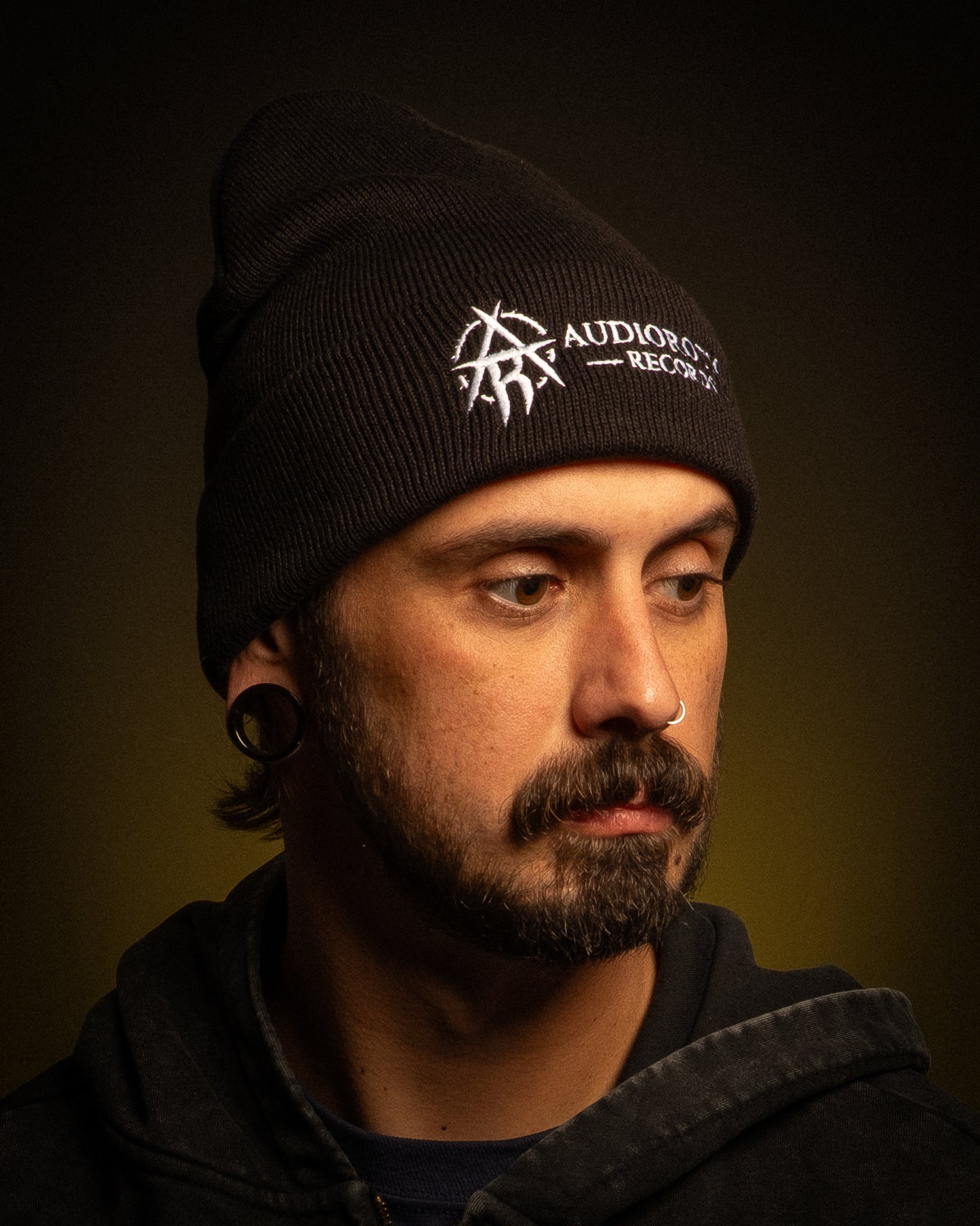 AUDIOROTICA RECORDS - White Logo Beanie