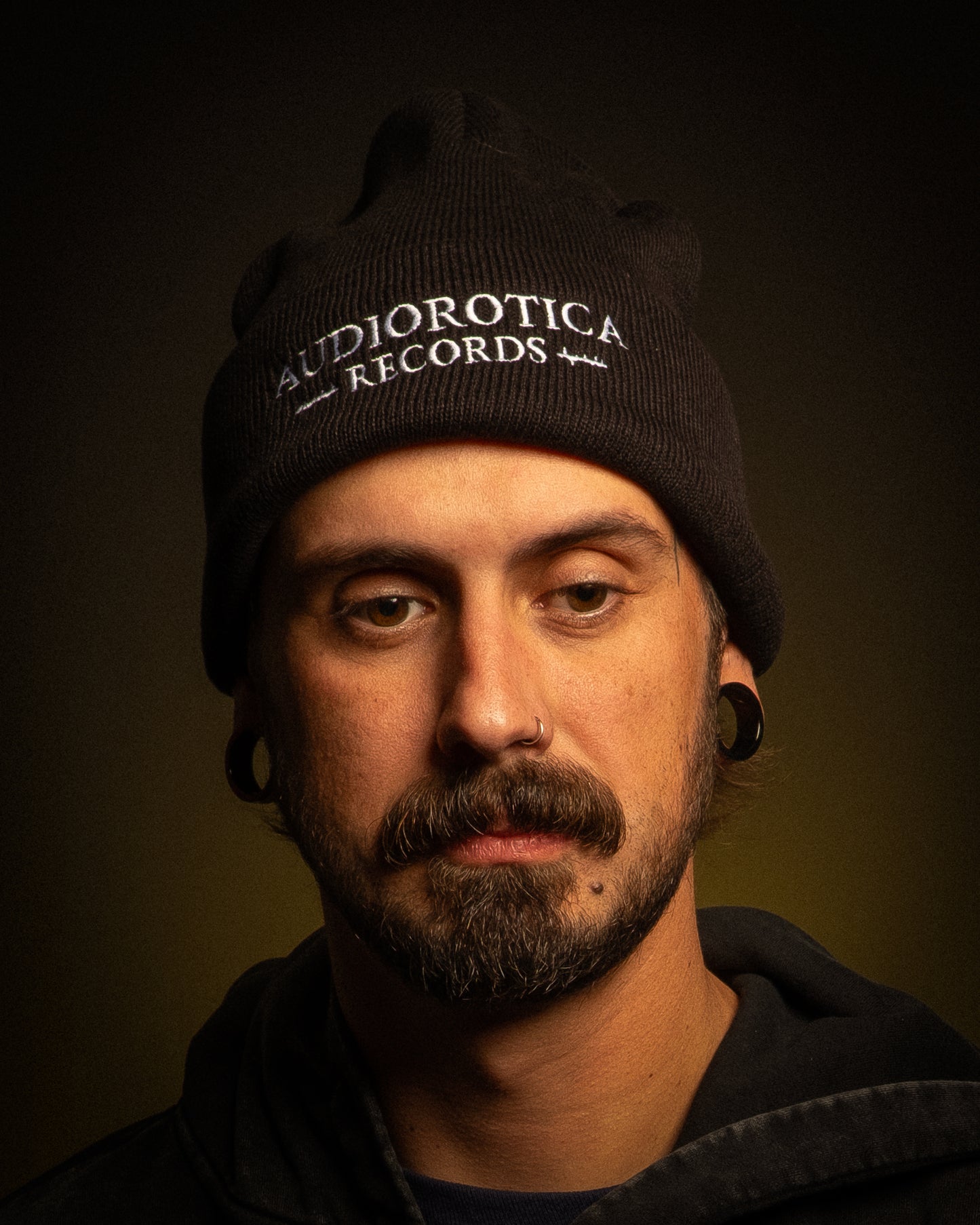 AUDIOROTICA RECORDS - White Logo Beanie