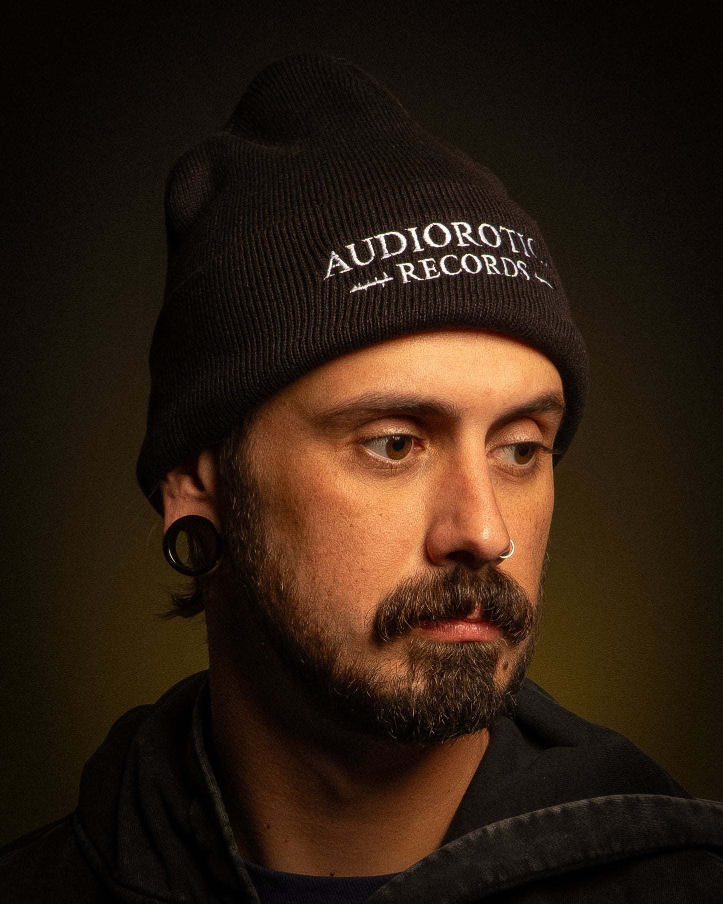 AUDIOROTICA RECORDS - White Logo Beanie