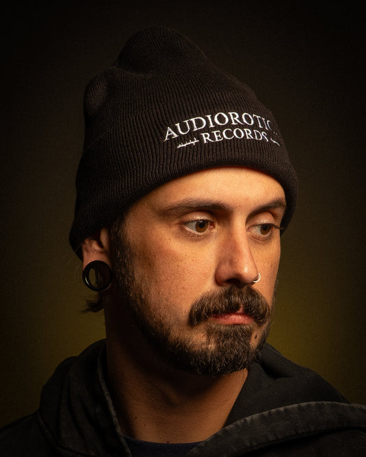 AUDIOROTICA RECORDS - White Logo Beanie